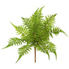 Vickerman FI170401-3 17`` Artificial Green Fern Bush, Set of 3