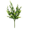 Vickerman FI180501 17" Artificial Green Mini Jade Leaf Bush UV Coated, Set of 4