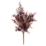 Vickerman FI180502 17" Artificial Brown Mini Jade Leaf Bush UV Coated, Set of 4