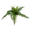 Vickerman FI180601 16" Artificial Green Leather Fern Bush, Pack of 2