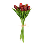 Vickerman FI190303 14" Artificial Red Tulip Bundle, 2 per pack