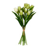 Vickerman FI190304 14" Artificial Green Tulip Bundle, 2 per pack