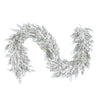 Vickerman FJ192012 75" Artificial Snowy Cedar Garland