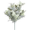 Vickerman FK170501-2 16" Artificial Green Flocked Dusty Miller Bush, Set of 2