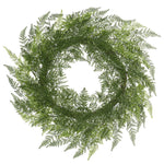 Vickerman FK170601 30" Artificial Green Lace Fern Wreath