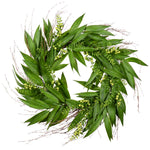 Vickerman FK180224 24" Artificial Green Willow Wreath