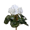 Vickerman FL170711 11" Artificial Polyester White Cyclamen Bush