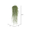 Vickerman FL171201 29.5" Artificial Powder Gray Green Plastic Long Hair Hanging Bush