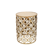 Sagebrook Home Set of 3 Gold/Mirror Accent Tables