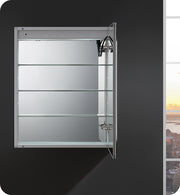 Fresca Tiempo 24`` Wide x 30`` Tall Bathroom Medicine Cabinet w/ LED Lighting & Defogger