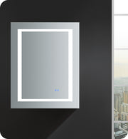 Fresca Spazio 24`` Wide x 30`` Tall Bathroom Medicine Cabinet w/ LED Lighting & Defogger