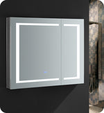 Fresca Spazio 36`` Wide x 30`` Tall Bathroom Medicine Cabinet w/ LED Lighting & Defogger