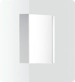Fresca Coda 14`` White Corner Medicine Cabinet w/ Mirror Door