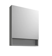 Fresca 24`` Gray Bathroom Medicine Cabinet w/ Small Bottom Shelf