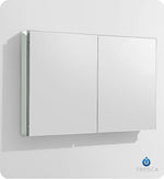 Fresca 40`` Wide x 26`` Tall Bathroom Medicine Cabinet w/ Mirrors