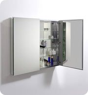 Fresca 40`` Wide x 36`` Tall Bathroom Medicine Cabinet w/ Mirrors