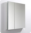 Fresca 30`` Wide x 36`` Tall Bathroom Medicine Cabinet w/ Mirrors