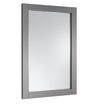 Fresca 24"X30" Reversible Mount Mirror in Gray