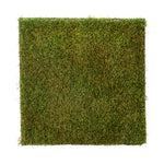 Vickerman FO182501 19.75" Artificial Square Green Grass Matt, Pack of 3