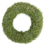 Vickerman FO182701 10" Artificial Green Grass Wreath, Pack of 2