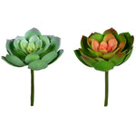 Vickerman FO195506 6" Artificial Assorted Succulent Picks, Pack of 2