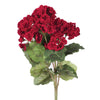 Vickerman FQ173101-4 18" Artificial Red Geranium Bush, 4 Pack