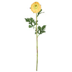 Vickerman FQ180701 23" Artificial Yellow Ranunculus Stem, Set of 4