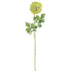 Vickerman FQ180704 23" Artificial Green Ranunculus Stem, Set of 4