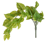 Vickerman FQ181401 24" Artificial Green Pothos Leaf Bush Vine, Pack of 2