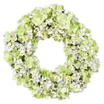 Vickerman FQ190804 16" Artificial Green Hydrangea Wreath
