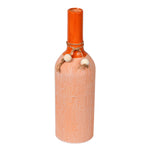 Vickerman FQ191813 13.25" Brown Twine Terracotta Bottle Vase