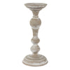 Vickerman FQ197513 13" White Candlestick Polyresin