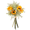 Vickerman FR190778 14" Artificial Yellow Sunflower Succulent Bouquet