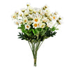 Vickerman FR191011 145`` Artificial White Wild Daisy Bush, Set of 3