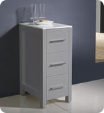 Fresca 6212GR Torino 12`` Bathroom Linen Side Cabinet