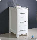Fresca 6212WH Torino 12`` Bathroom Linen Side Cabinet