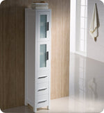 Fresca 6260WH Torino Tall Bathroom Linen Side Cabinet