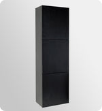 Fresca 8090BW Bathroom Linen Side Cabinet w/ 3 Large Storage Areas