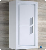 Fresca 8140WH Allier Bathroom Linen Side Cabinet w/ 2 Doors