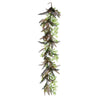 Vickerman FT191312 72" Artificial Green Fern Cotton Garland