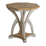 Uttermost 25623 Ranen Aged White Accent Table