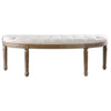 Uttermost 23196 Leggett Tufted White Bench