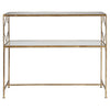Uttermost 24539 Genell Gold Iron Console Table