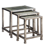 Uttermost 25712 Keanna Antiqued Silver Nesting Tables, S/3