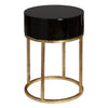 Uttermost 24642 Myles Curved Black Accent Table