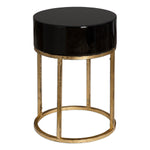 Uttermost 24642 Myles Curved Black Accent Table