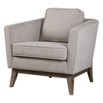 Uttermost 23393 Varner Beige Linen Accent Chair