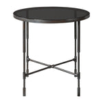 Uttermost 24783 Vande Aged Steel Accent Table
