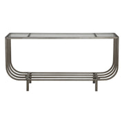 Uttermost 24764 Arlice Bright Silver Console Table