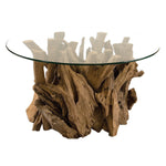 Uttermost 25519 Driftwood Glass Top Cocktail Table